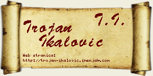 Trojan Ikalović vizit kartica